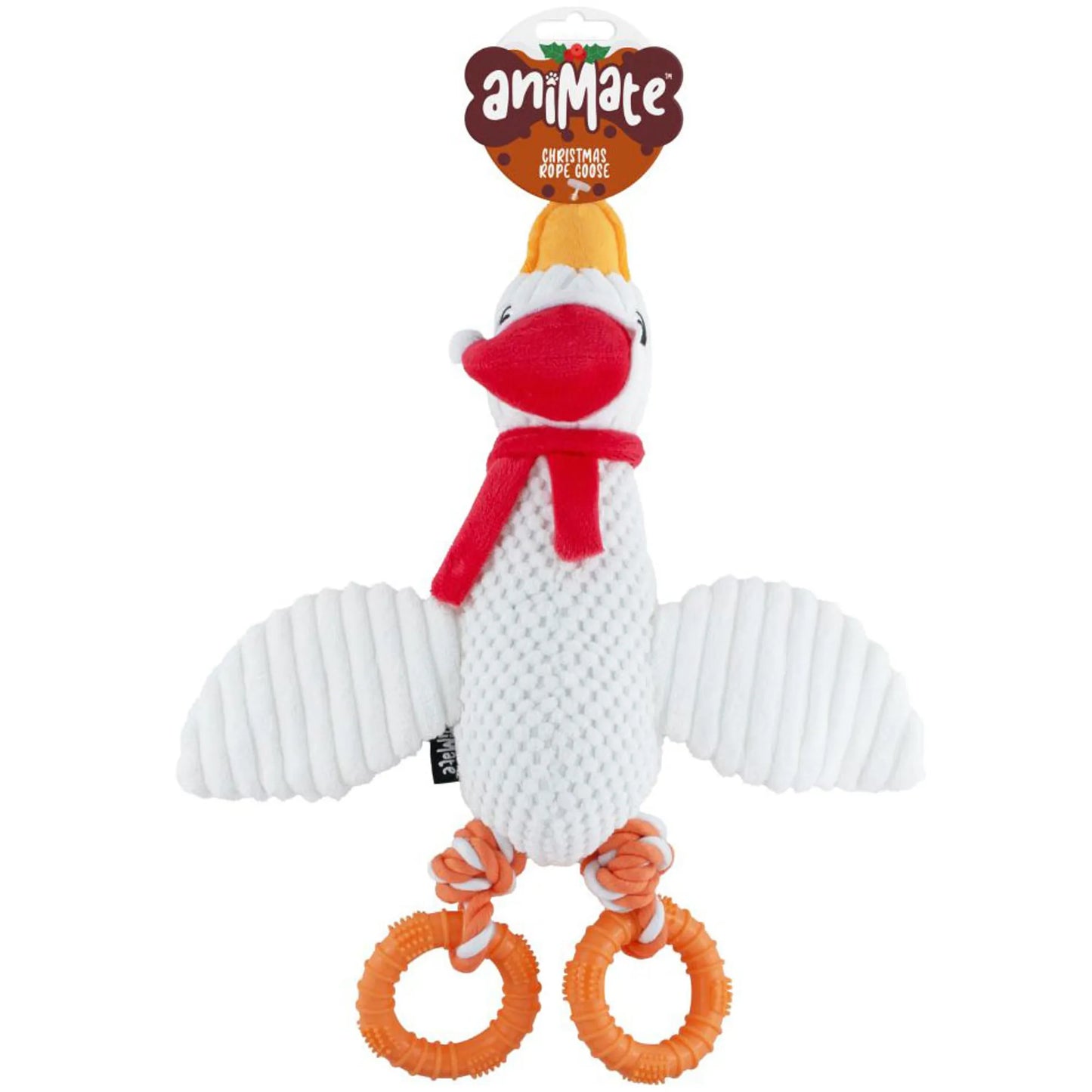 Festive Rope Dog Toy - Goose 30cm