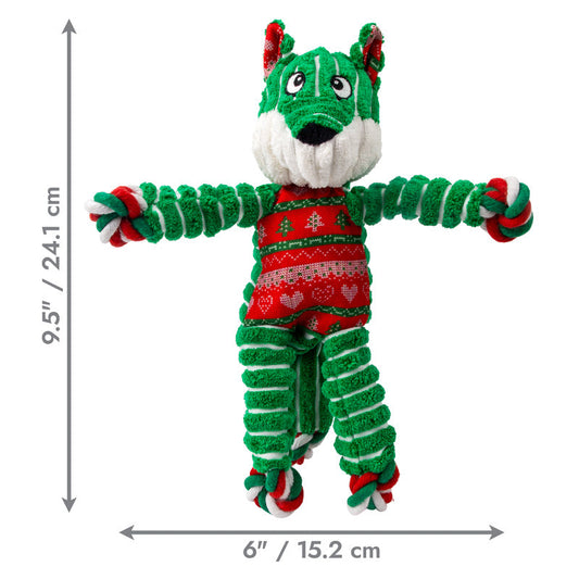 KONG Holiday Floppy Knots Fox Small/Medium