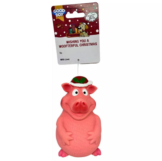 Smiley Christmas Pig