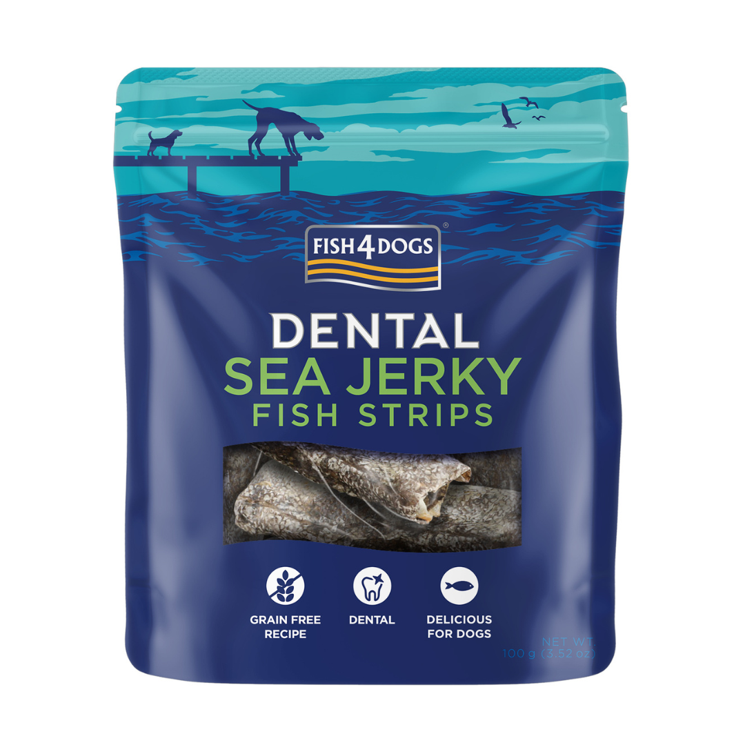 Fish4Dogs Dental Sea Jerky Fish Strips 100g