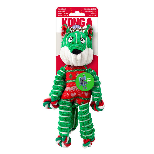 KONG Holiday Floppy Knots Fox Small/Medium