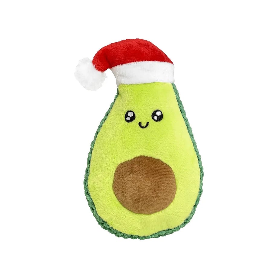 Good Boy Festive Avocado Christmas Plush Dog Toy