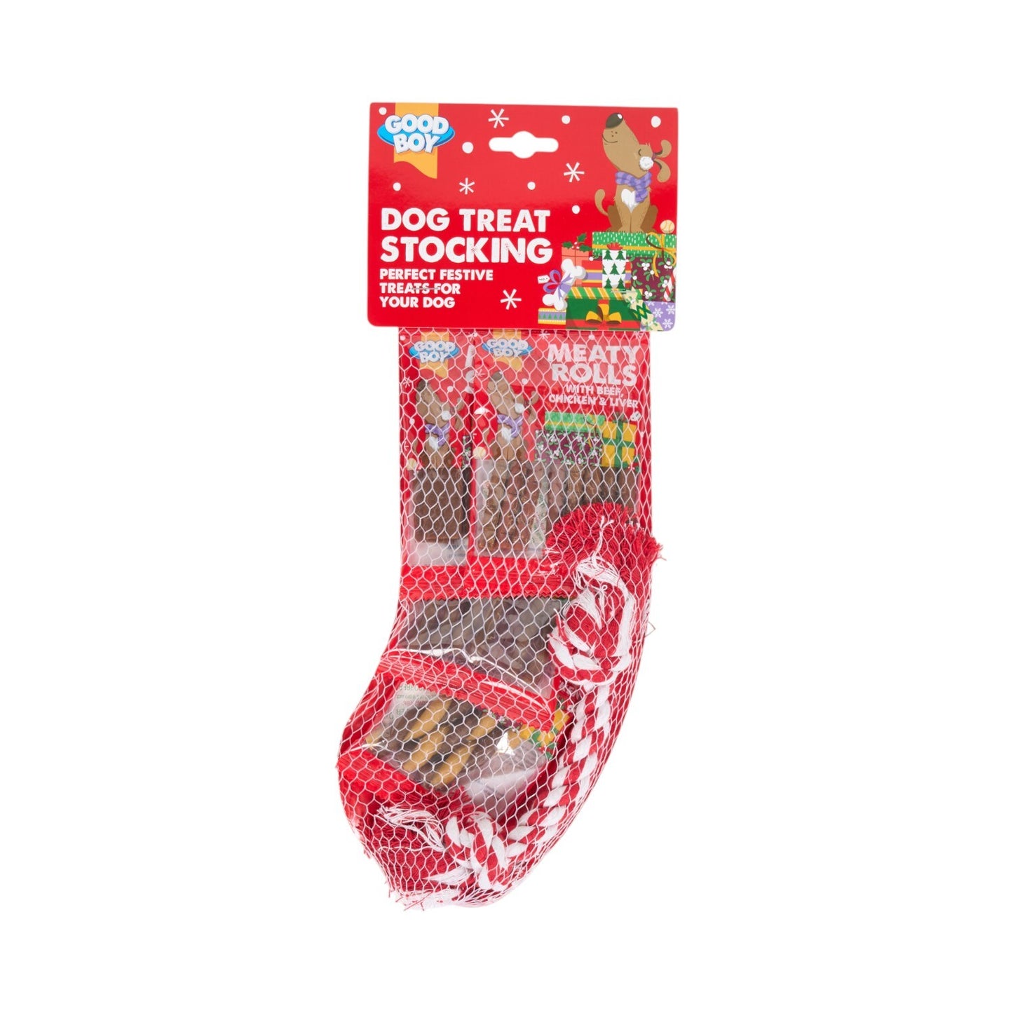 Good Boy Dog Treat Stocking