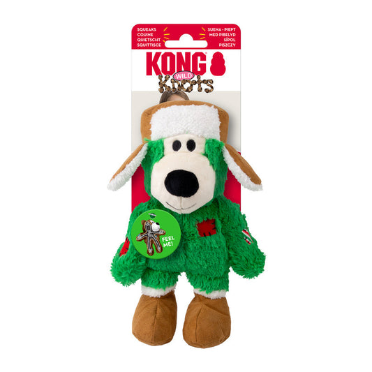 KONG Holiday Wild Knots Bear Assorted Small/Medium