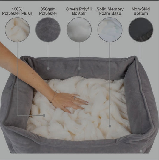 PetFusion Cuddler Dog Bed 25x21 Inch - Free Shipping - RRP£29.99